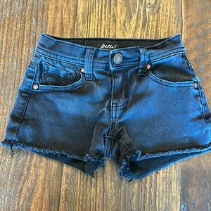 Pinc Girl’s Black / Faded Style Jean Shorts Size 7